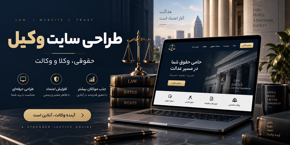 طراحی سایت وکیل - حقوقی، وکلا و وکالت